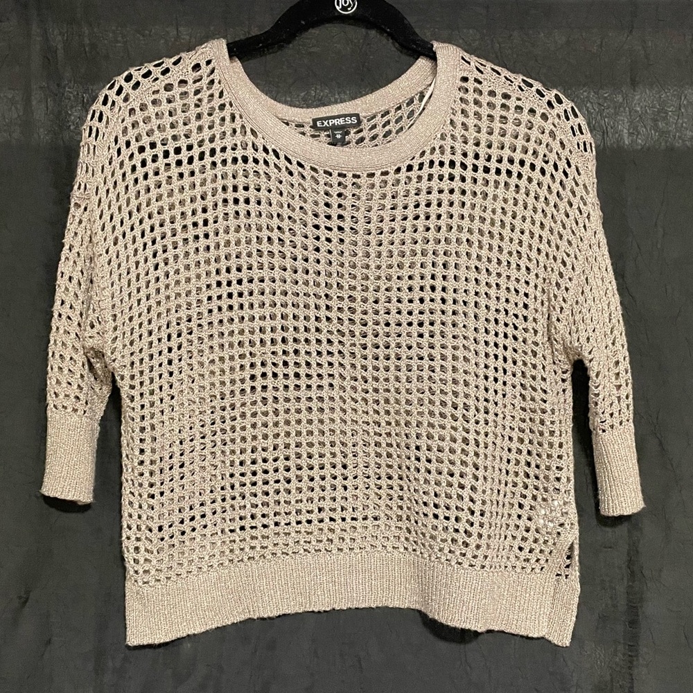 Express chunky crochet sweater